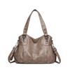 Retro Women's Handbag Shoulder Messenger Bag New Fashionable Large-capacity Soft Leather Mother Bag