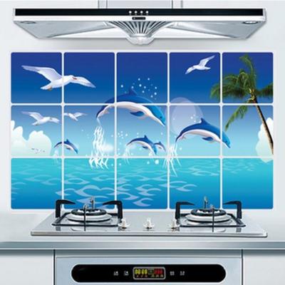 Waterproof Anti-oil Stain Lecythus Kitchen Decoration Wall Sticker Tile Decal