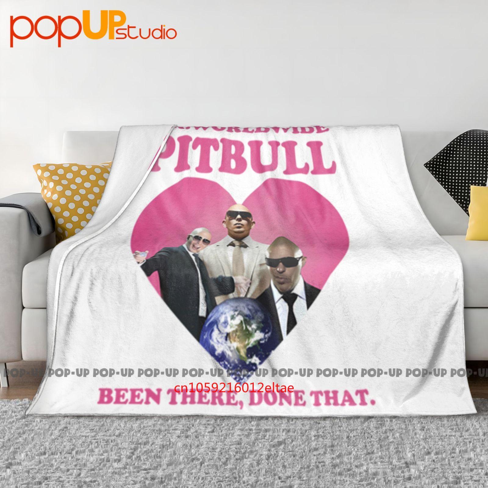 Helenal Unisex Mr Pitbull Worldwide Been There Done That Ultra-Soft Blanket Quilt Winter Sofa Cover Bed Covers