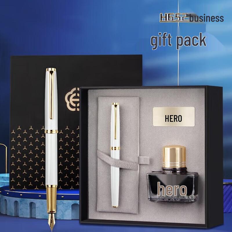 HERO H652 Iridium Nib Fountain Pen Gift Set Ink Set