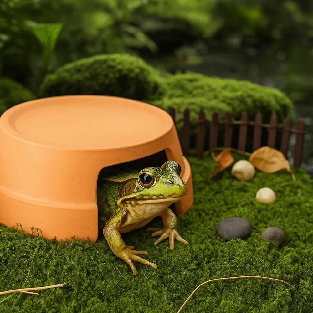 Dekorative Reptilienversteckbox Eingang Reptilien-Terrarium Praktisches Schildkrötenversteck Aquarium