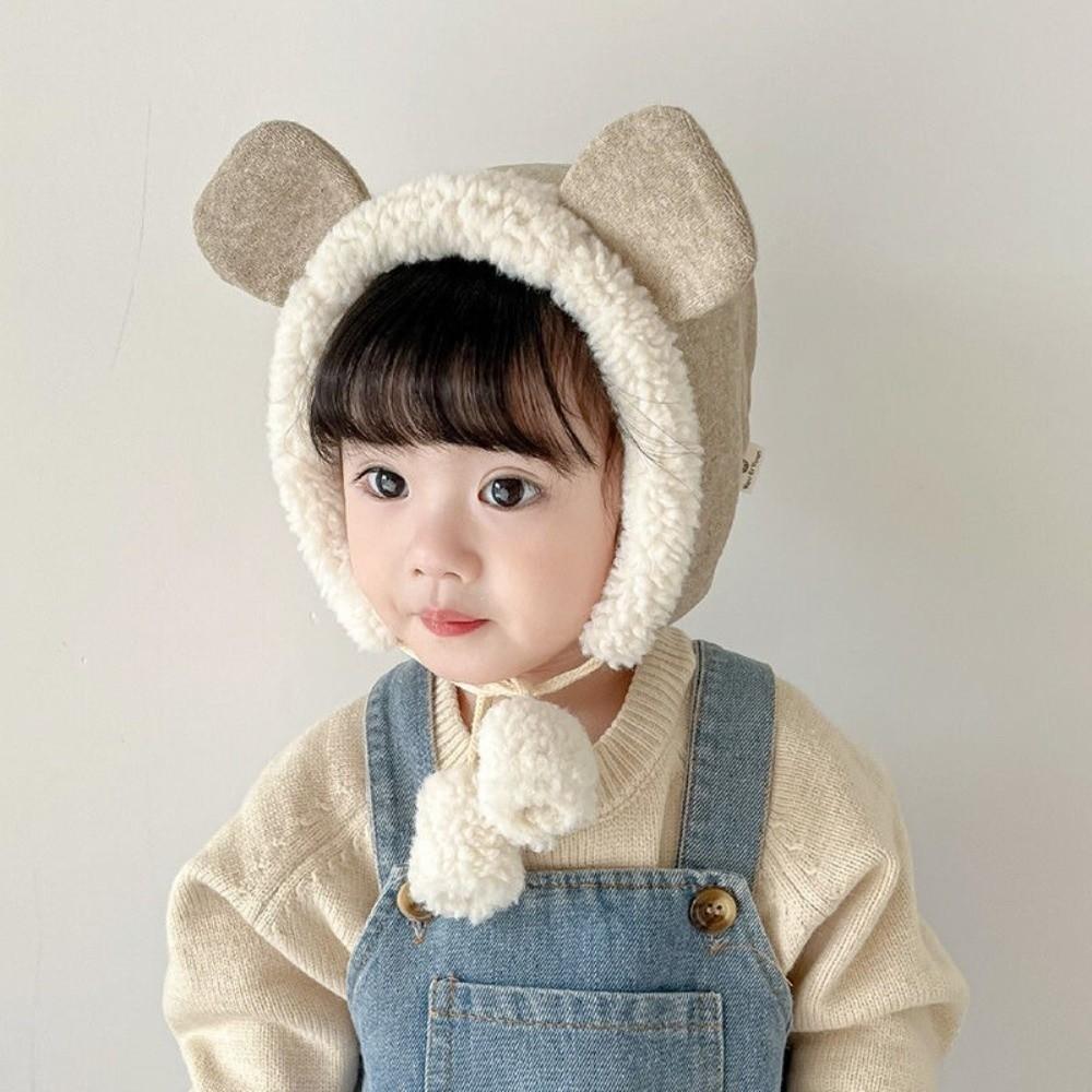 Winter Bärenohren Mütze Fleece Ohrenschutz Mütze Kawaii Baby Beanie Mütze Kleinkind