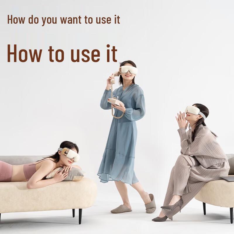 Hezheng Smart Eye Massager with Heat and Air Pressure