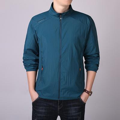 Korean Sunscreen Zipper Jacket Fishing Coats Men's Breathable Sports UV Protection Quick Dry Skin Windproof