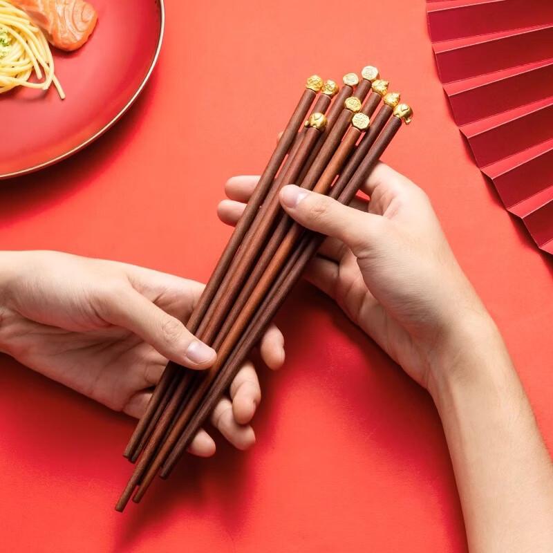 TLXT Wenge Wood Chopsticks Gift Set