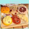 Conjunto de Mini Chaveiros de Pelúcia Jinnew Baking com Designs Fofos de Biscoito e Pão para Acessórios de Bolsa e Chave