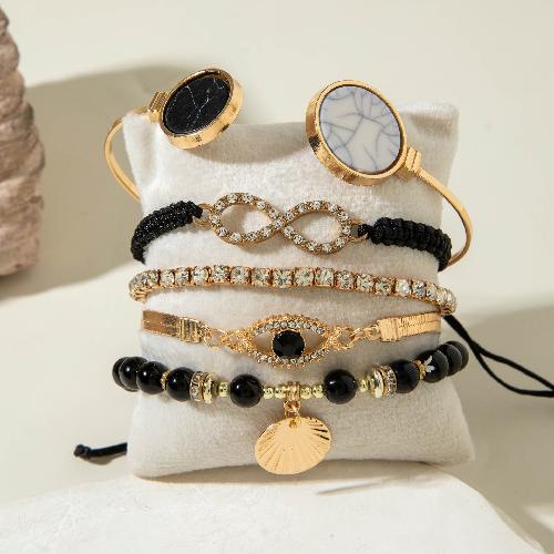 Bohemian Style Rice Bead Shell Multi-layer Bracelet Ethnic Style Rope Braided Bracelet