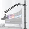 Frgyee Microphone Stand Adjustable Overhead Mic Arm with Extended Riser 80cm