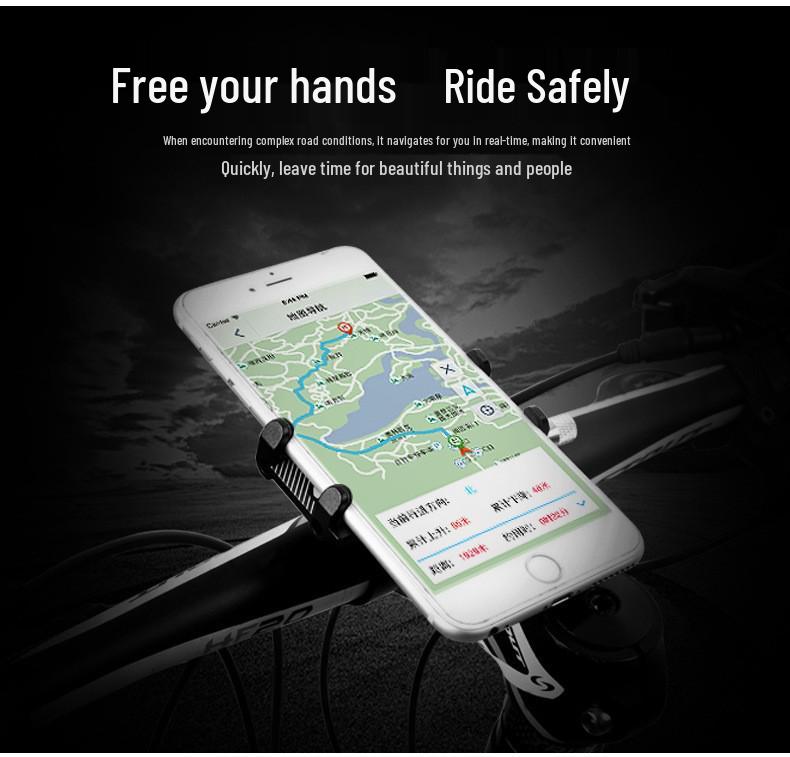 Aluminum Phone Holder for Bicycles, Scooters, and Motorcycles