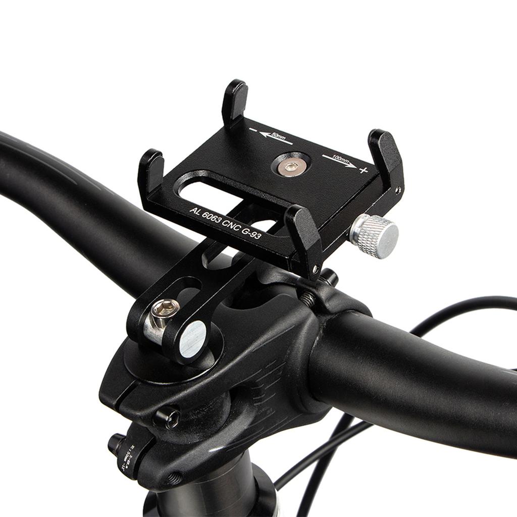 Bike Stem Phone Mount Anti slip Adjustable Aluminum Bicycle Phone Holder for 3.7 7.2In Mobile Phones