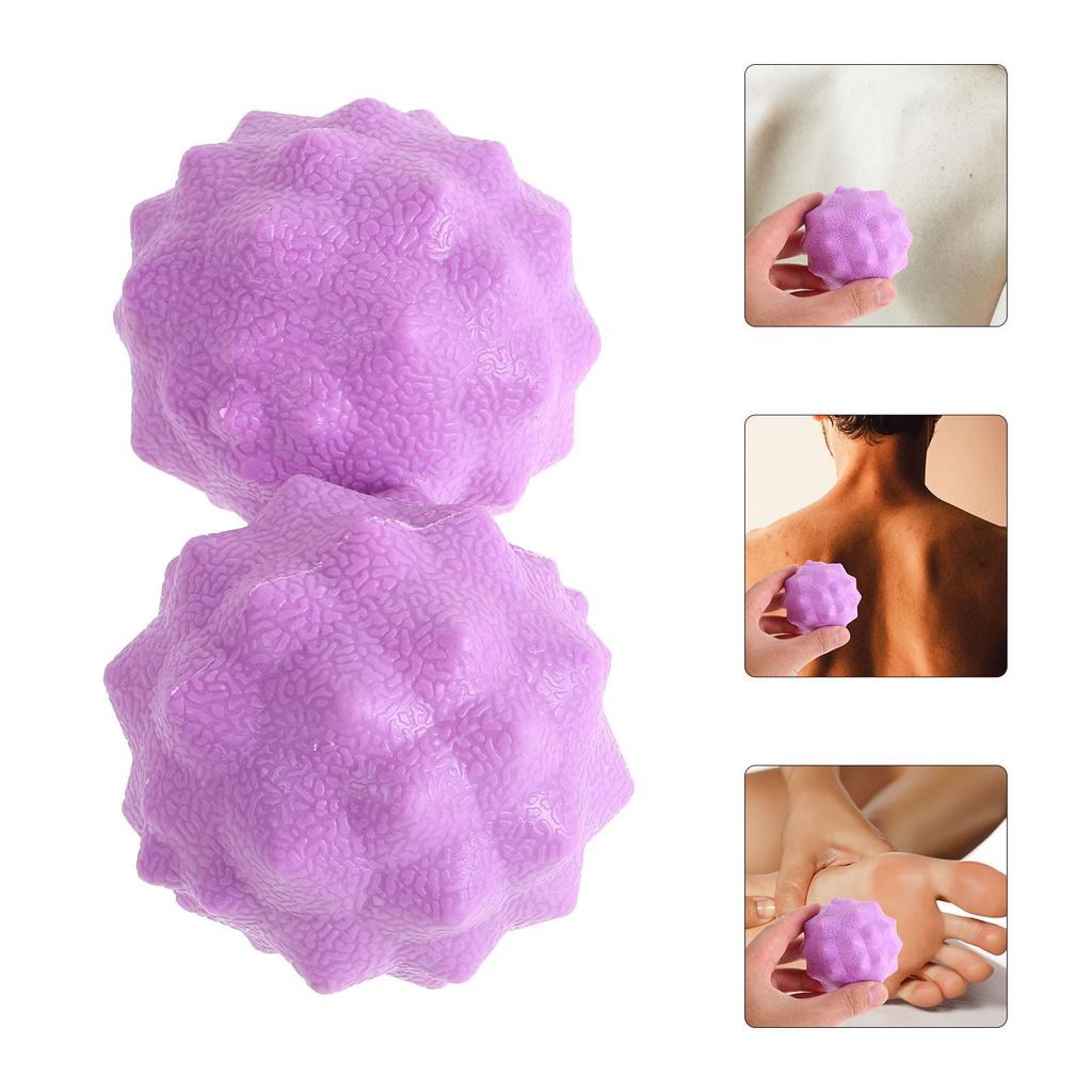 2Pcs Foot Massage Ball Muscle Massager Fitness Yoga Hand Back Leg Massage Tool Multi-Use Deep Tissue Relaxation
