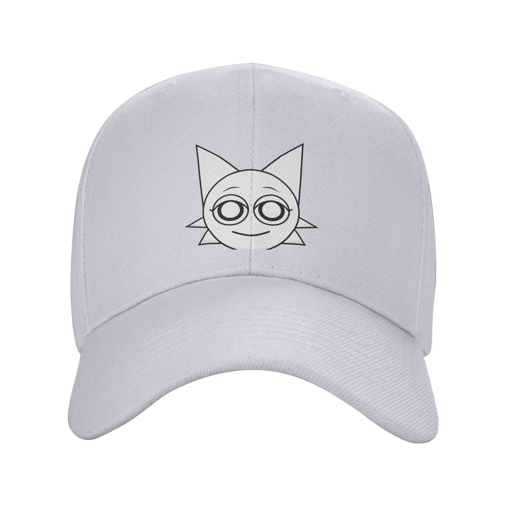 Sprunki Mode Heureux Wenda (blanc) Casquette de Baseball à Visière Courbée Style Rue Américain Visière Solaire