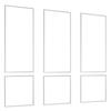Wall Molding 3 Pack, Wainscoting Panels Kit, Lightweight Paintable Polystyrene, Easy To Install, Waterproof Accent Wall Trim for Interior Décor Living