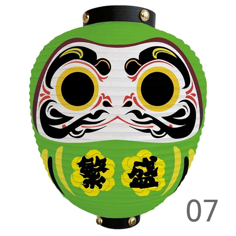 Japanese Style Cartoon Wish Dharma Hanging Lantern Japan Mascot Daruma Sushi Pub Bistro Restaurant Izakaya Decor Lantern