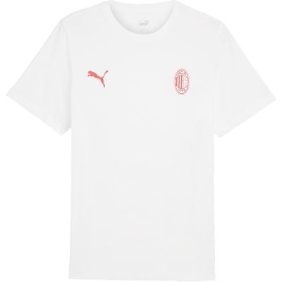 Acm Ess Col Rond Pull Doux Imprimé Logo Respirant T-Shirt Manches Courtes Homme T-Shirts Blanc Rouge 777669-07