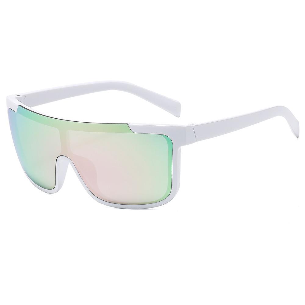 New Luxury Gradient Color Sports Wrap Around  Women Sunglasses Large One Piece Sports Glasses Men Hiking Sun Glasses Uv400