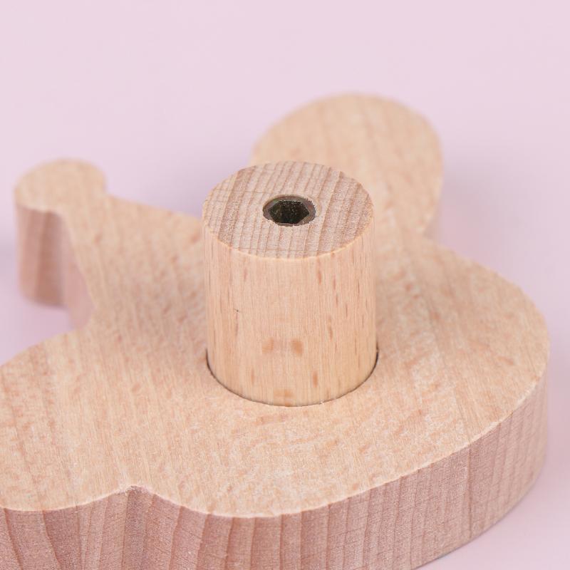Cute Animal Wooden Hook Cartoon Wall Mount Hanging Hook Decorative Towel Holder Hook For Nursery Bedroom Home Wall Decoration