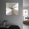 Nordic Affordable Luxury Style Silver Square Wall Clock Home Living Room Clock Office Wall Mounted Silent Clock Home Decoration