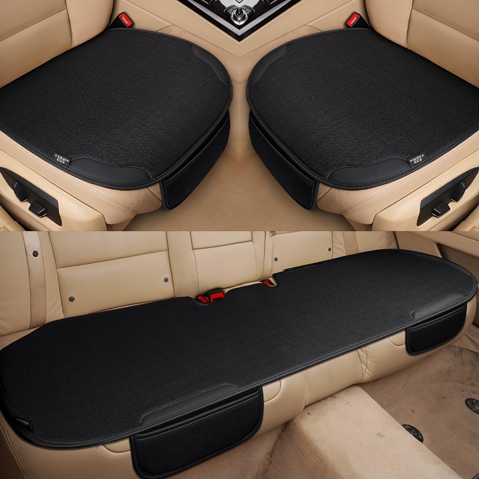 

Чехлы на сиденья автомобиля, совместимые с Toyota Land Cruiser Prado серии 150 поздних выпусков TRJ150W/GDJ150W/GDJ151W 3 pcs чёрный