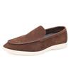 Fashion Stylish Trendy Outdoor Lazy Loafers Suede Leather Men's Slip on Shoes Summer New Driving Flats Casual Shoes Man Driving Footwear