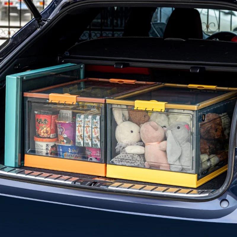 Foldable Large Capacity Storage Box - Wardrobe Organizer for Clothes Toys Snacks Books & Shoes Suitable for Car & Household Use