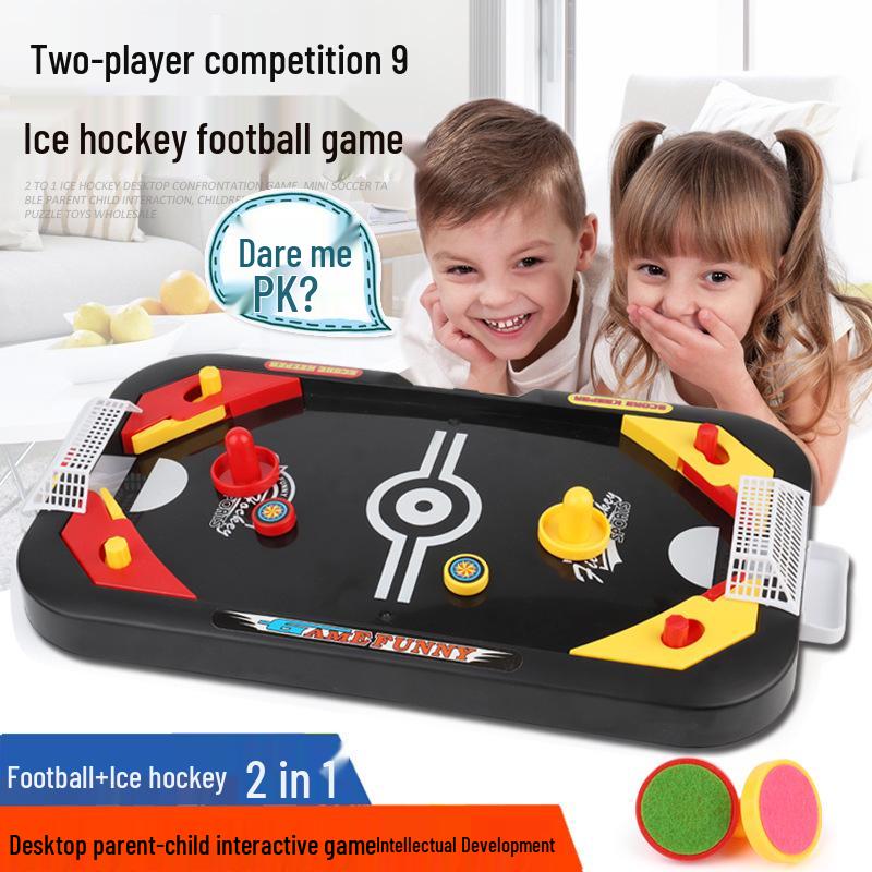 

Children s Ice Hockey & Curling Tabletop Game - Parent-Child Interactive Sports Toy
