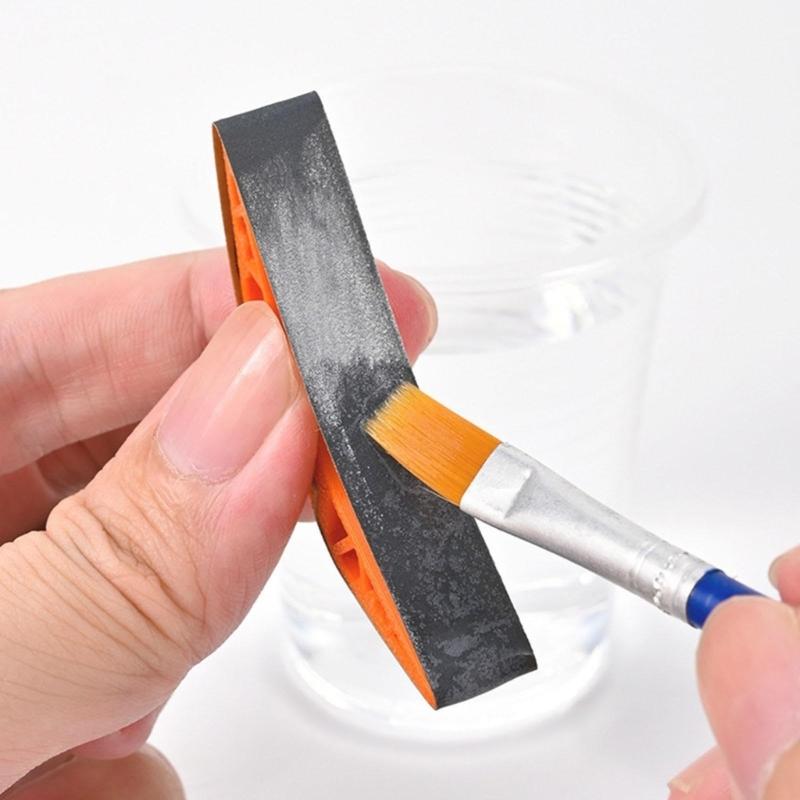 Handheld Curved Surfaces Polishing Tool Portable Manual Polisher For Ceramics Wooden Crafts With Ergonomic Plastic Handle