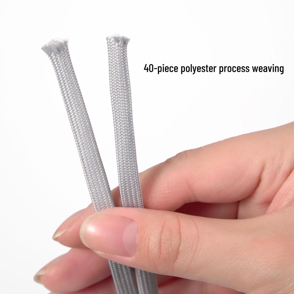 6mm Black & White Double-Layer Flat Shoelaces for Casual & Sports Shoes