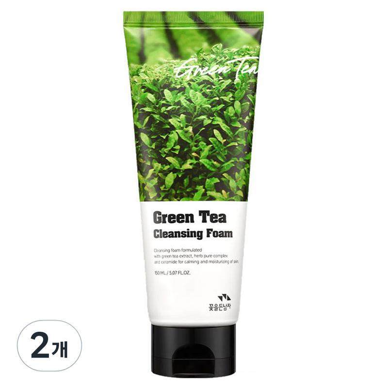 Man with Flowers Green Tea Cleansing Foam, 150ml, 2 pcs