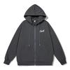 Unisex Slamble Print Loose Casual Zipper Hoodie