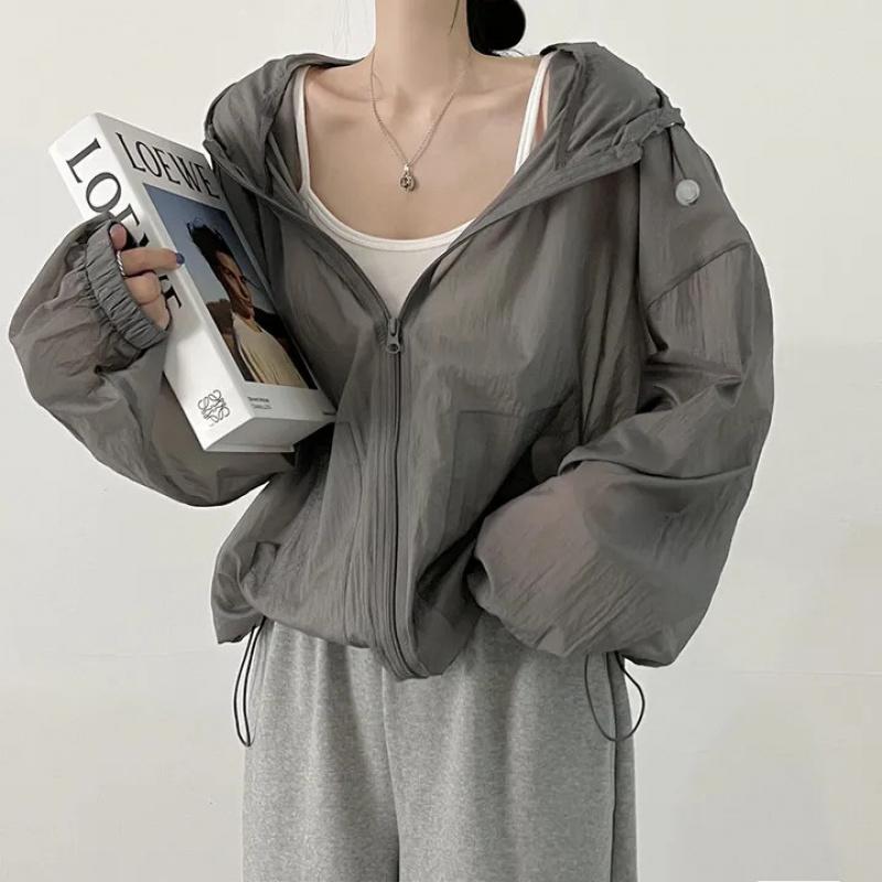 

Women s Summer Thin Breathable Sun Protection Jacket New UV-Protective Outdoor Sun Protection Clothing 3XL