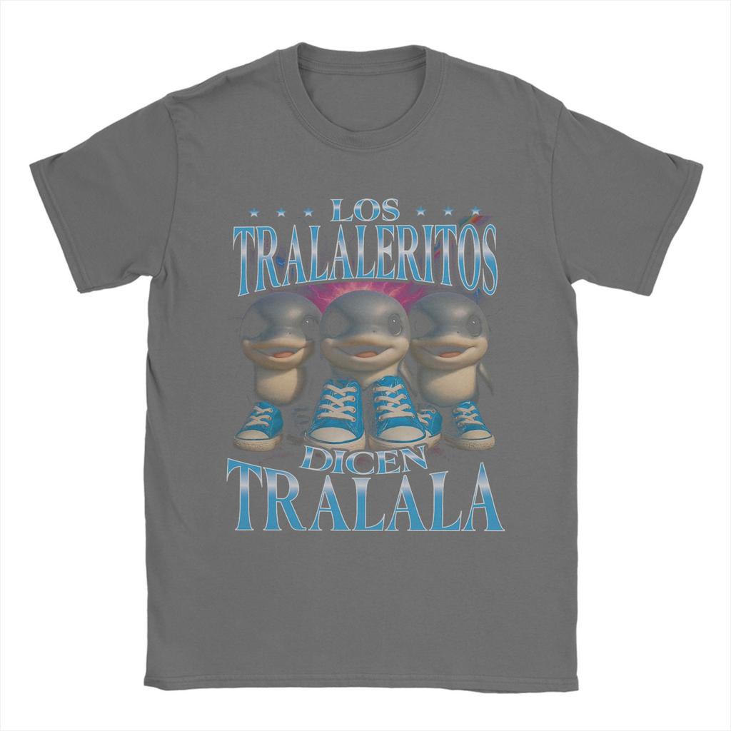Herr Los Tralaleritos Säger Tralala Italiensk Hjärnröta Bootleg T-shirt Toppar Kortärmad Rundhalsad T-shirt