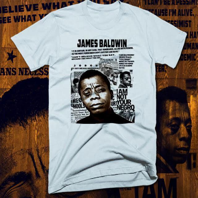 James Baldwin T-Shirt Black History Month African Civil Rights Activist new tee S