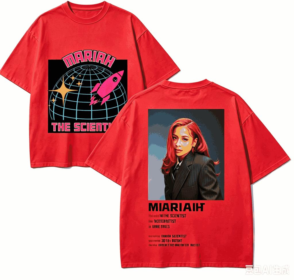 Mariah The Scientist Für Fan Geschenk T-Shirt Unisex Unisex Harajuku Oversized Unisex Kurzarm Streetwear Hohe Qualität Paare Weich