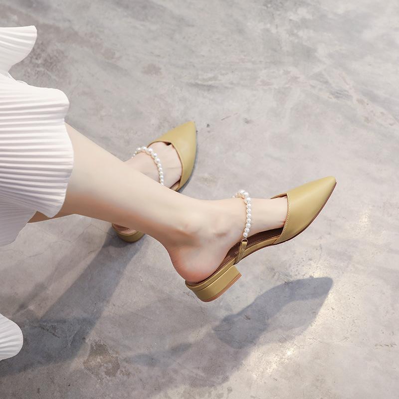 

6009-1 сумка в иностранном стиле, полушлепанцы, ленивая верхняя одежда, увеличивающая рост, взрыв интернет-знаменитости, остроносые туфли на высоком каблуке, женская обувь 43