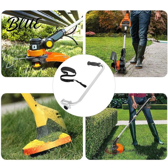 Lawn Edging Tool Handle Trimmer Handle Weed Eater Extension Ergonomic String with Clamp Reduces Arm Fatigue Back Strain for Yard Care Landscaping