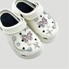 12Pcs Butterfly Shoe Charms Diy Chains Accessories Silvery Heart Star Shoes Buckles Decorations Removable Bling Shoe Clips