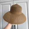 Women's Japanese-Style Retro Lace-Up Bucket Hat Breathable Mesh Summer Beach Vacation Foldable Sand Hat