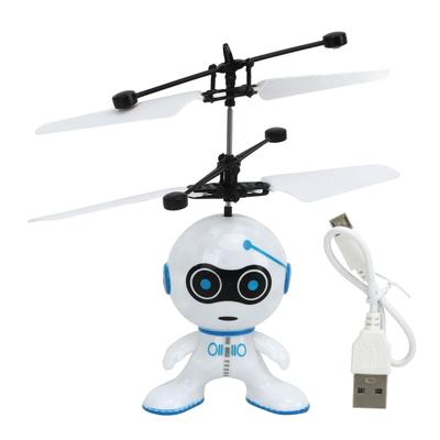 İndüksiyon Helikopter USB Şarjlı Düşmeye Dayanıklı İnteraktif Uçan Oyuncak Çocuklar İçin Çizgi Film Askılı Uçak