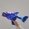 LED Airplane Toys, 13.8 IN Large Foam Glider Catapult Plane Outdoor Sport Flying Toy For Kids