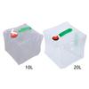 Récipient d'eau pliable 10/20L avec robinet Sac à eau de camping Porte-eau pour camping Randonnée Trekking Urgence