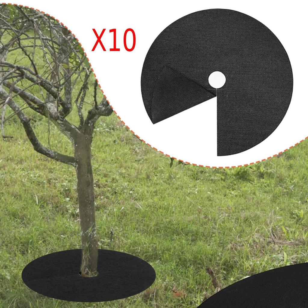 10 Pieces Mats Landscape Cloth Portable Protection Mulch Plant Covers for Garden Indoor Outdoor