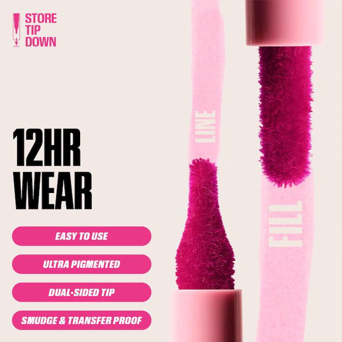 Velvet Brown Lip Liner Pencil Nude Matte Waterproof Non-stick Cup Cherry Red Lip Liner Lip Contour Pen Lipstick Makeup For Woman