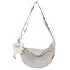 Nylon Small Crossbody Bag For Women With Solid Color Design And Letter Print