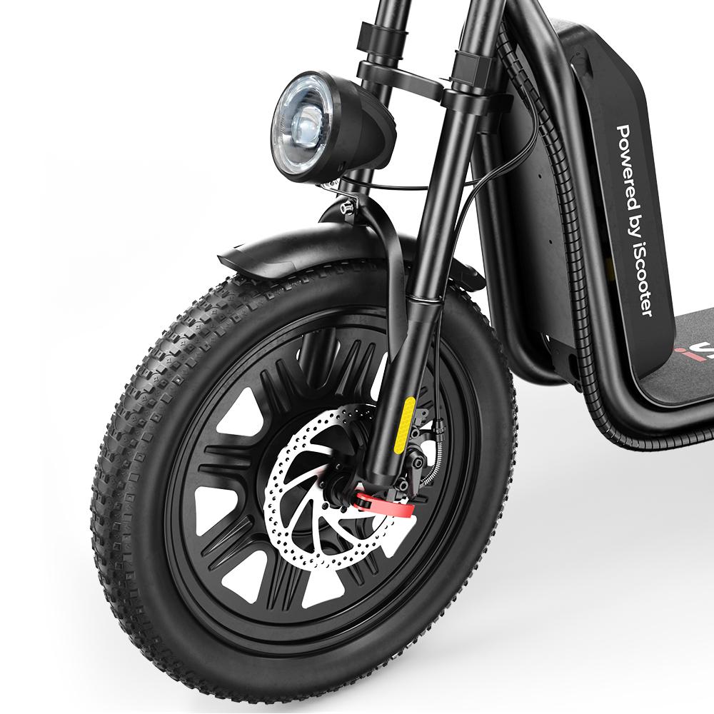 iScooter F7 1000W Motor Elektroroller 48V10.4Ah Akku 16 Zoll aufblasbare Schneereifen City Pendler E-Scooter Mit Gepäckträger