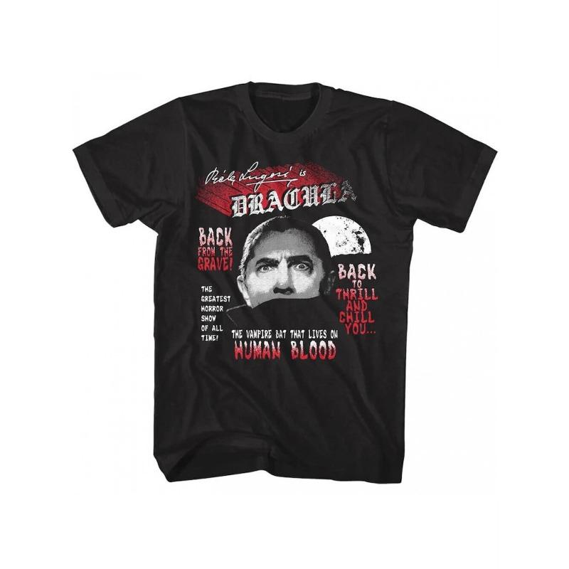Retro Dracula Tshirt Summer New Style Unisex Casual Fashion Harajuku Style Tshirt S