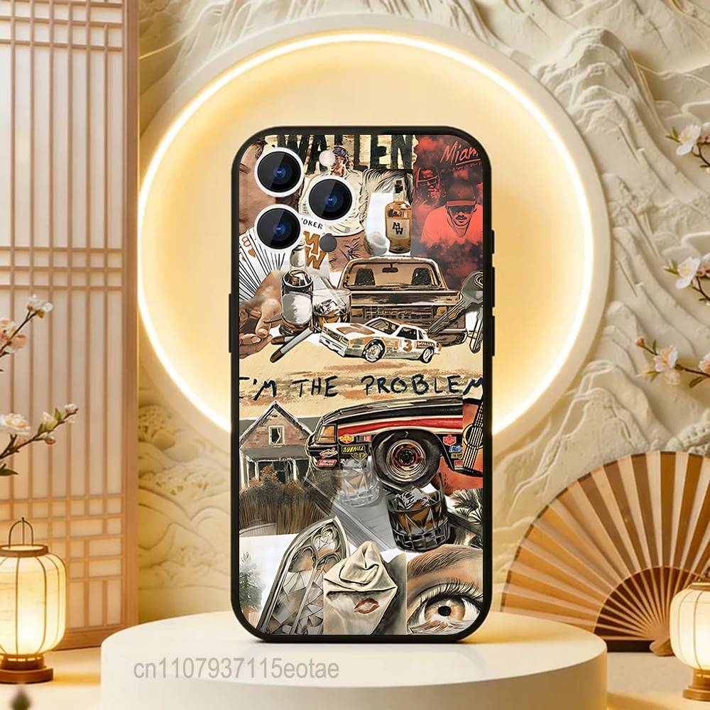 M-Morgan singer W-Wallen MW Black Soft Case For iPhone 17 13 14 15 11 16 12 Pro Max Pro Max Plus E Air Mini Phone Cover Shell