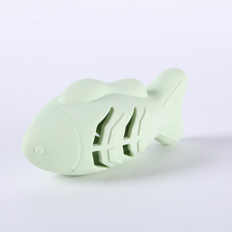 

Small Fish Hiding Food Grinding Teeth Entertainment Pets Interactive Toys Durable Bite-Resistant Silicone Hide Snacks Pets Toy