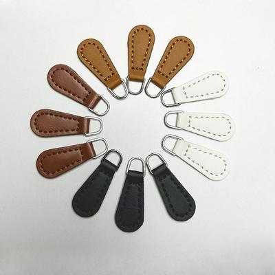 10ks Pretty Zipper Pullers Vysoce kvalitní jednobarevné PU Zipy Tahače Oblečení Taška na tužky Kabelka Příslušenství na zip