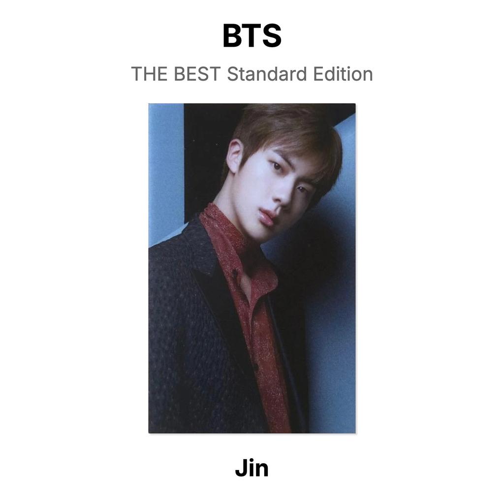 BTS THE BEST Standard Edition Official Photocard
